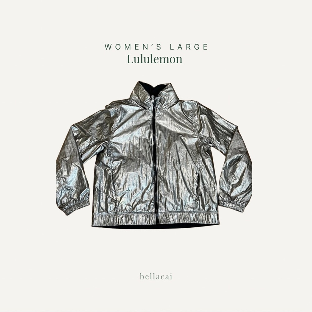 Lululemon Get Stellar Jacket Titanium Foil Size Large